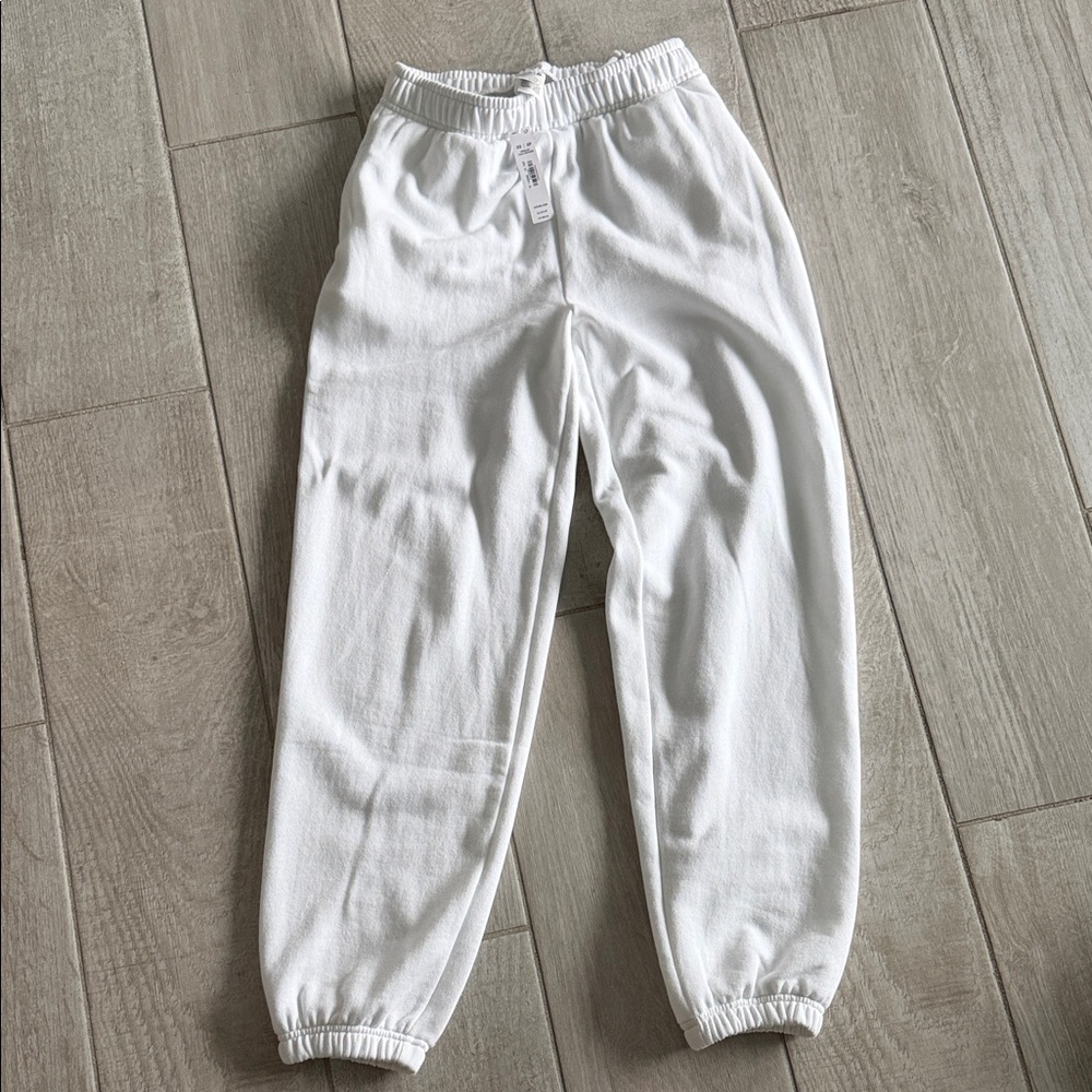 PINK Victoria's Secret Soft White Joggers